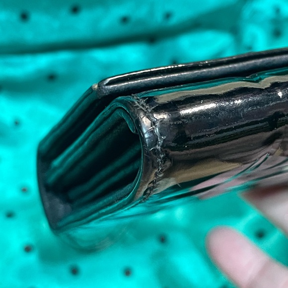 Chanel Black Patent Leather Chocolate Bar Long Wallet with COA - Picture 11 of 16